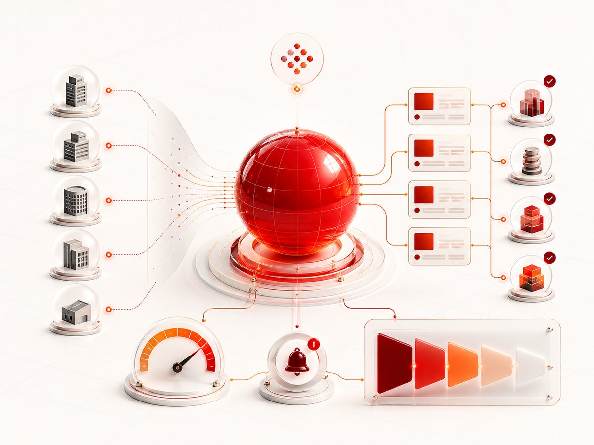 Abstrakte Darstellung von B2B-Leadgenerierung und identifizierten Unternehmensbesuchen Abstrakte Darstellung von B2B-Leadgenerierung und identifizierten Unternehmensbesuchen